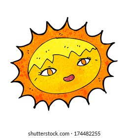 el sol bonito de la caricatura