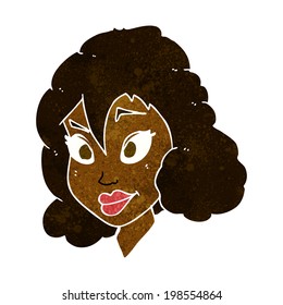 cartoon pretty woman