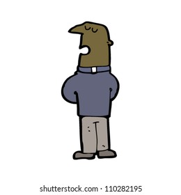 sacerdote de dibujos animados