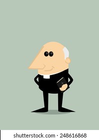 Cartoon priest