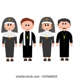 Cartoon priest