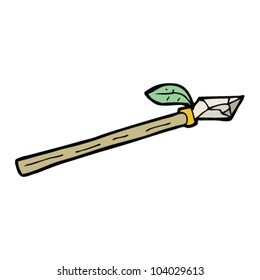 cartoon primitive spear