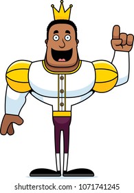 A cartoon prince with an idea.