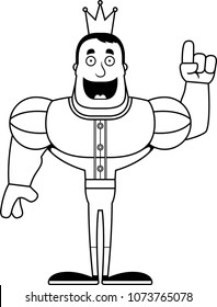 A cartoon prince with an idea.