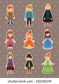 Cartoon Prince And Princess  Stickers