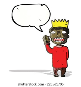 cartoon prince taking oath