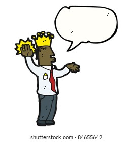 cartoon prince taking oath