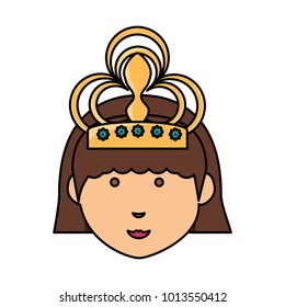cartoon princess icon