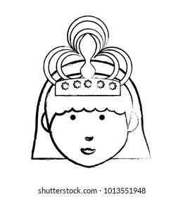 cartoon princess icon