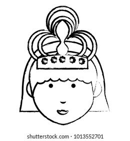 cartoon princess icon