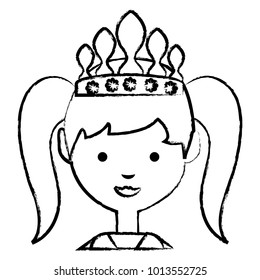 cartoon princess icon
