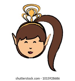 cartoon princess icon
