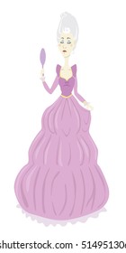 Cartoon princess - vector illustration