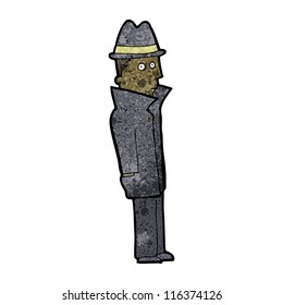 Cartoon-Privatdetektiv