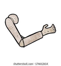 brazo protésico de dibujos animados