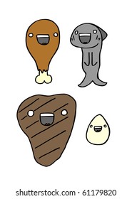 Cartoon protein group