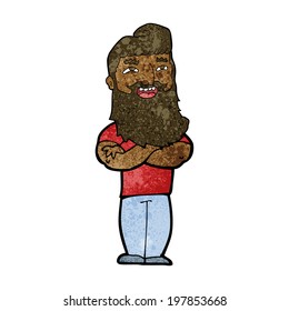 cartoon proud man