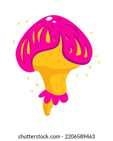Cartoon Psychedelic Mushroom. Vektorgrafik