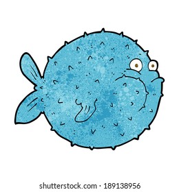 cartoon puffer fish