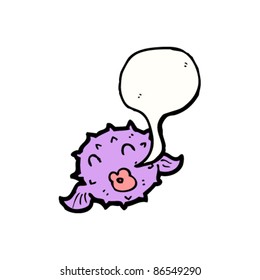 cartoon puffer fish