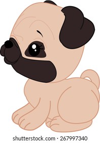 Cartoon pug