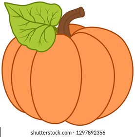 Cartoon Pumkin Illustration.