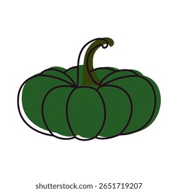 Calabaza de dibujos animados. Elemento de calabaza de otoño.