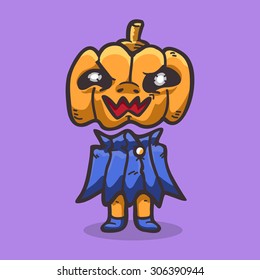 Cartoon pumpkin for halloween