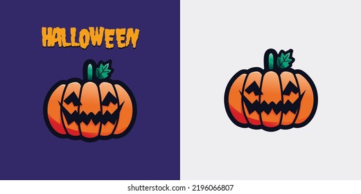 
vector de ilustración de calabaza de dibujos animados para celebrar halloween