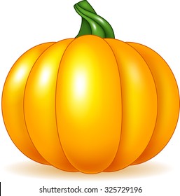 Cartoon pumpkin isolated on white background