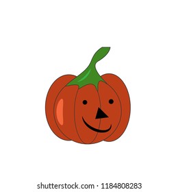 Cartoon Pumpkin, vector illustration