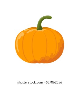 Cartoon pumpkin. Vector illustration.