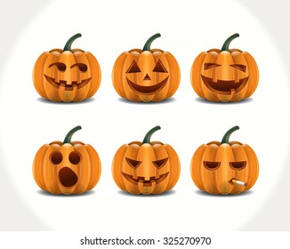 Cartoon Pumpkins Characters