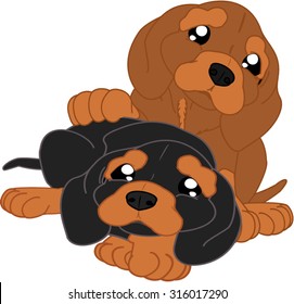 cartoon puppies