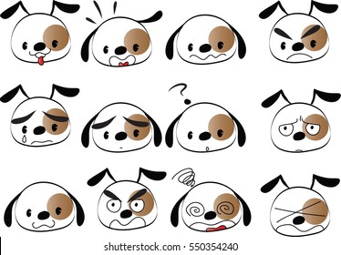 cartoon puppy set