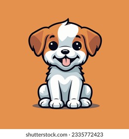  Cartoon Puppy Vector Decorative Art and Pet Store Logo Poster