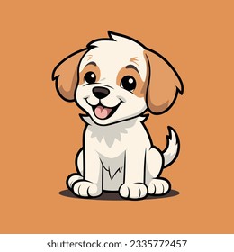  Cartoon Puppy Vector Decorative Art and Pet Store Logo Poster