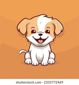  Cartoon Puppy Vector Decorative Art and Pet Store Logo Poster