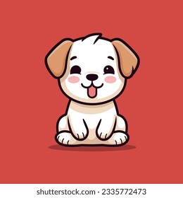  Cartoon Puppy Vector Decorative Art and Pet Store Logo Poster