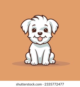  Cartoon Puppy Vector Decorative Art and Pet Store Logo Poster