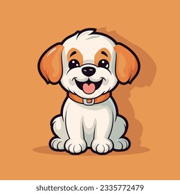  Cartoon Puppy Vector Decorative Art and Pet Store Logo Poster