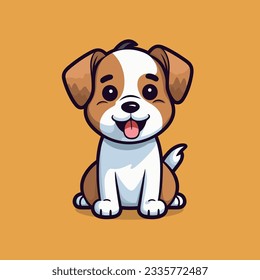  Cartoon Puppy Vector Decorative Art and Pet Store Logo Poster