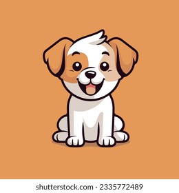  Cartoon Puppy Vector Decorative Art and Pet Store Logo Poster