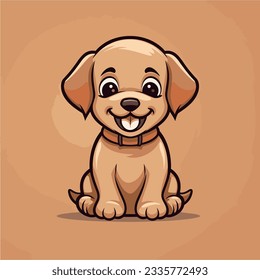  Cartoon Puppy Vector Decorative Art and Pet Store Logo Poster