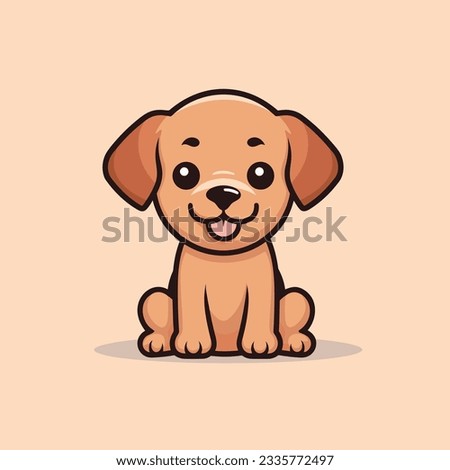  Cartoon Puppy Vector Decorative Art and Pet Store Logo Poster