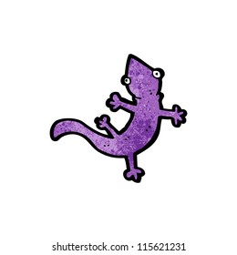 cartoon purple lizard