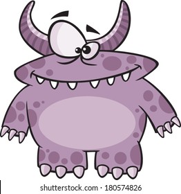 cartoon purple monster