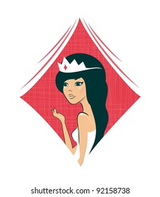 cartoon queen of diamonds
