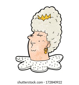 cartoon queen head