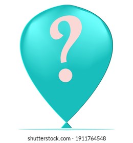 Cartoon Question Mark Button Game GUI Ballon